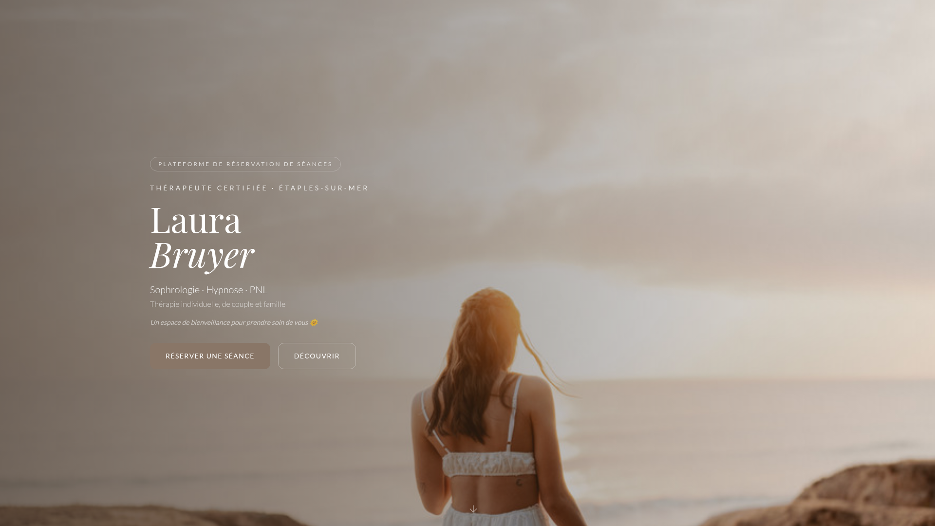 Site web sophrologue réservation en ligne Côte d'Opale
